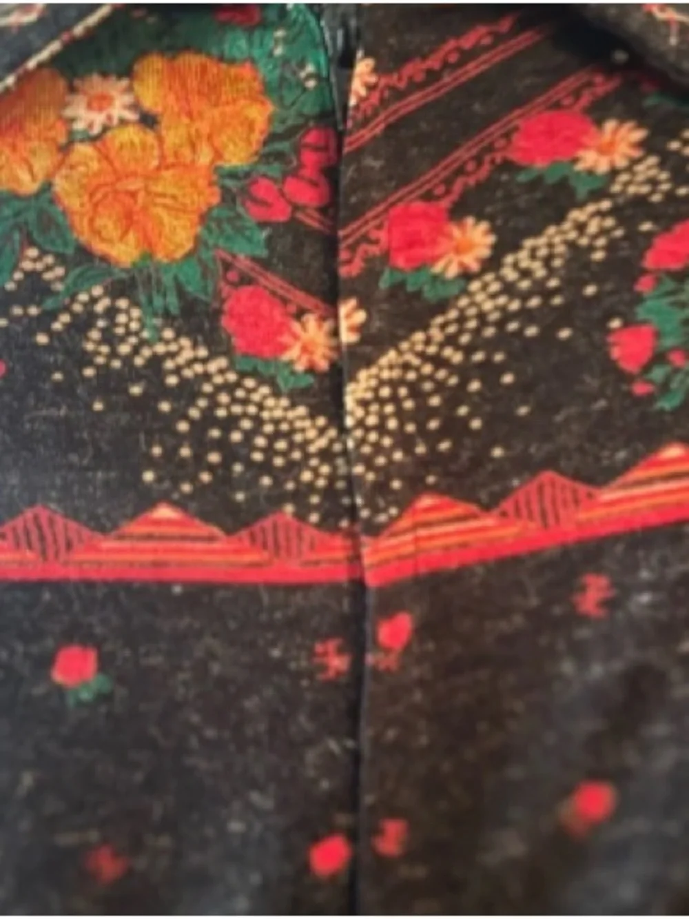 Boho Floral Panel Maxi Dress - Dark Charcoal